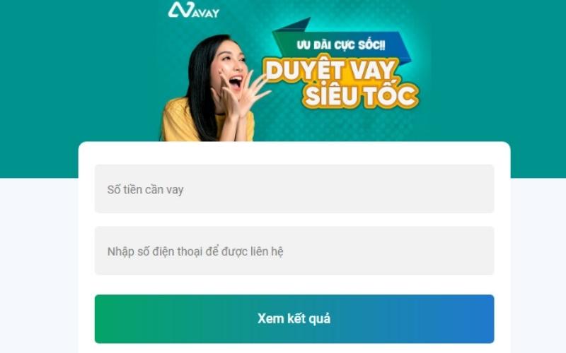 Lãi suất vay tiền nhanh Avay